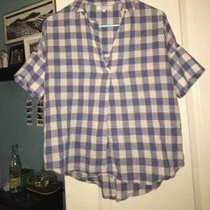 Madewell button back courier shirt